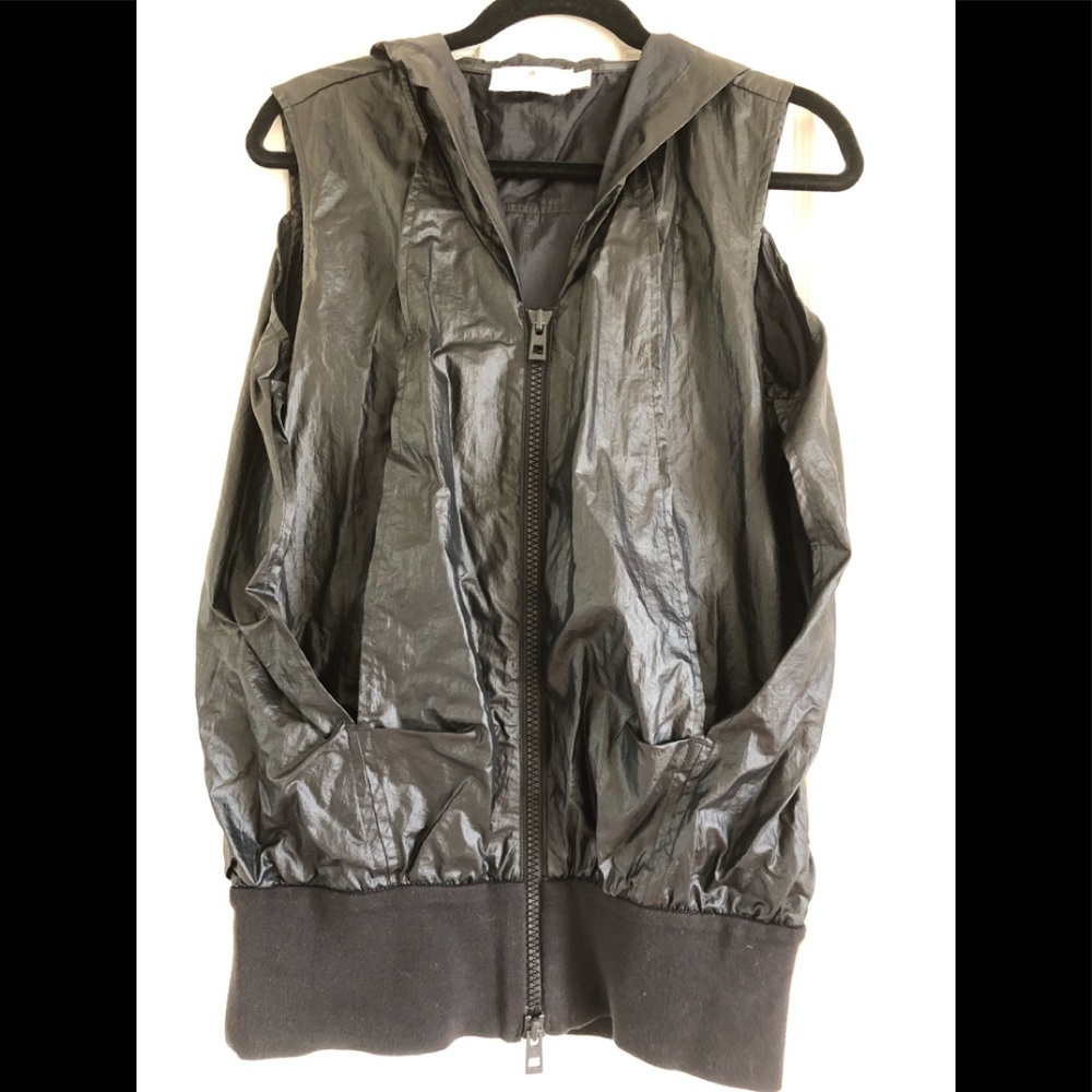 Stella McCartney Adidas windbreaker vest in black